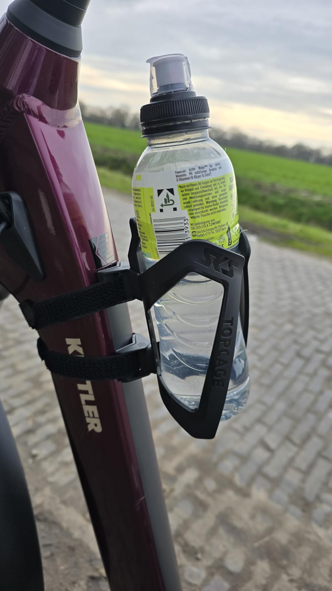 Endlich Flasche am Gravel
