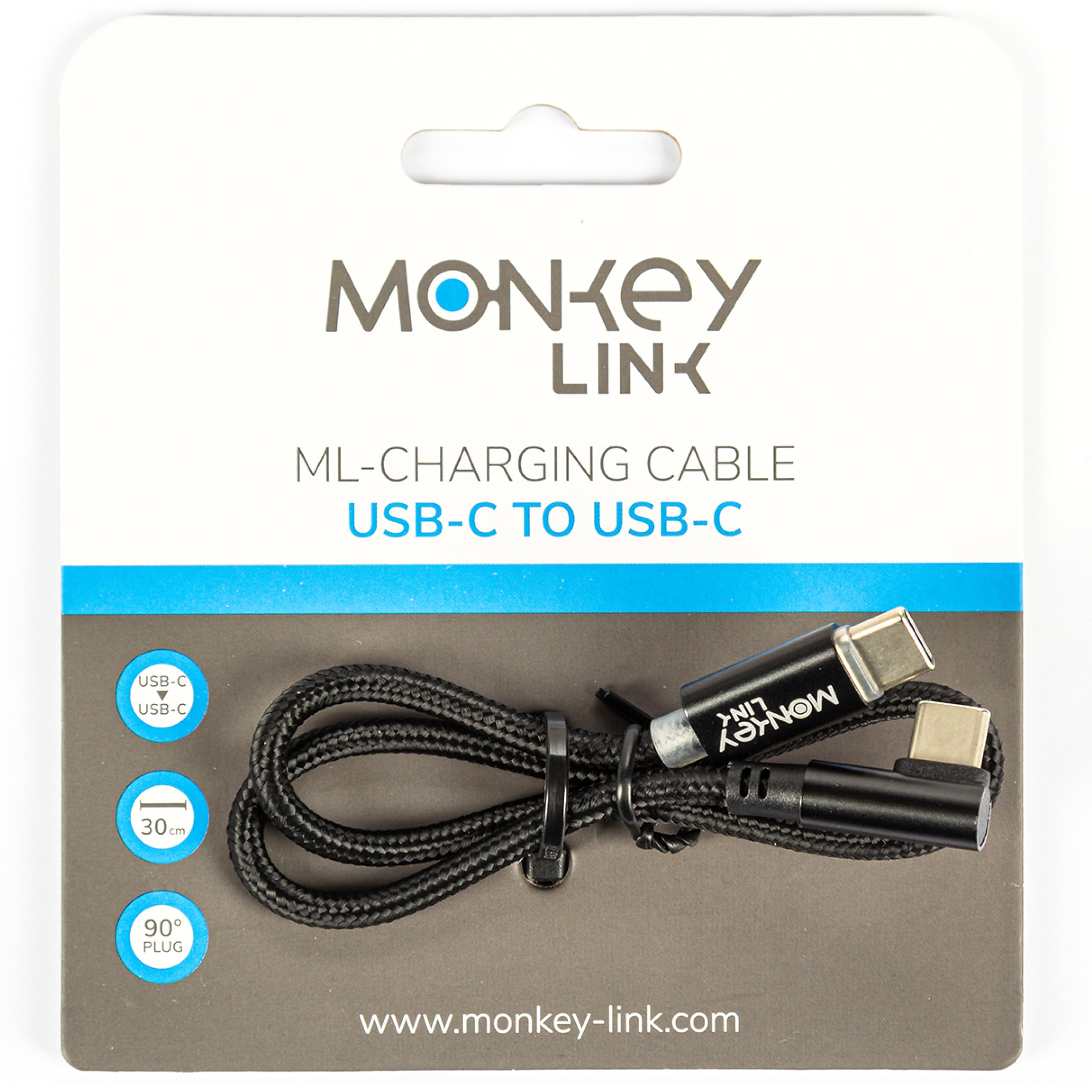 sks-germany-monkeylink-chargingcable-usb-c-zu-usb-c-30cm image 2