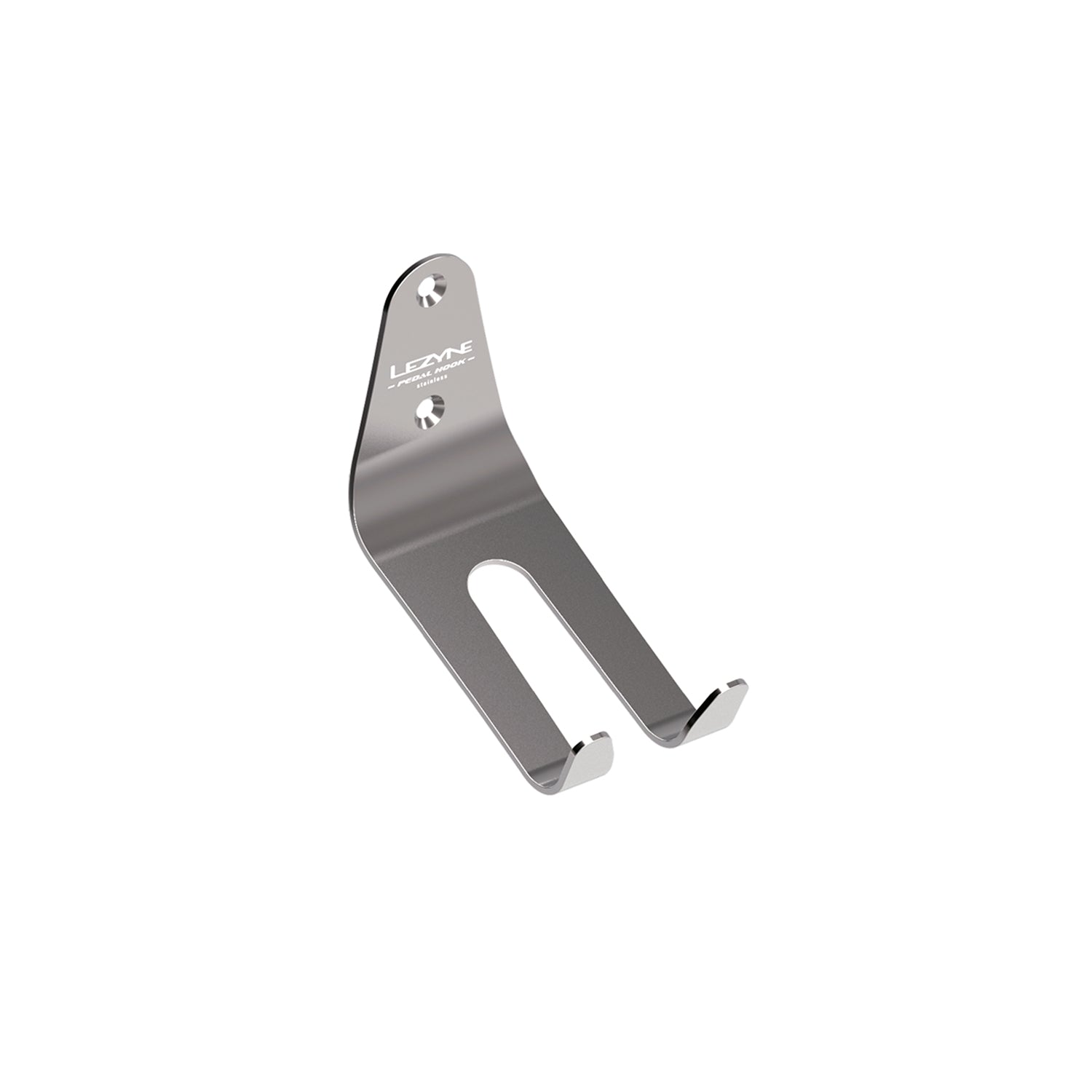 lezyne-stainless-pedal-hook-fahrrad-wandhalterung-edelstahl image 2