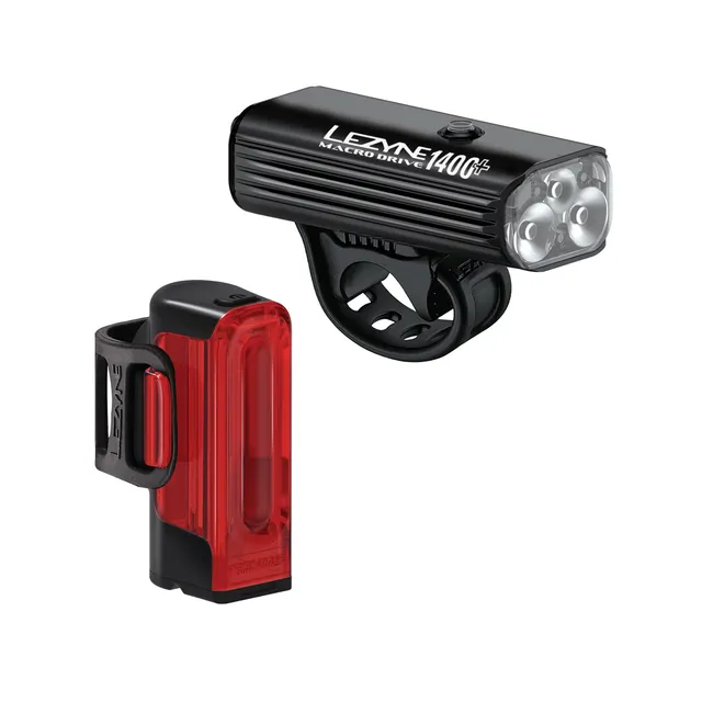 lezyne-macro-drive-1400-strip-drive-pro-400-lichtset image 1