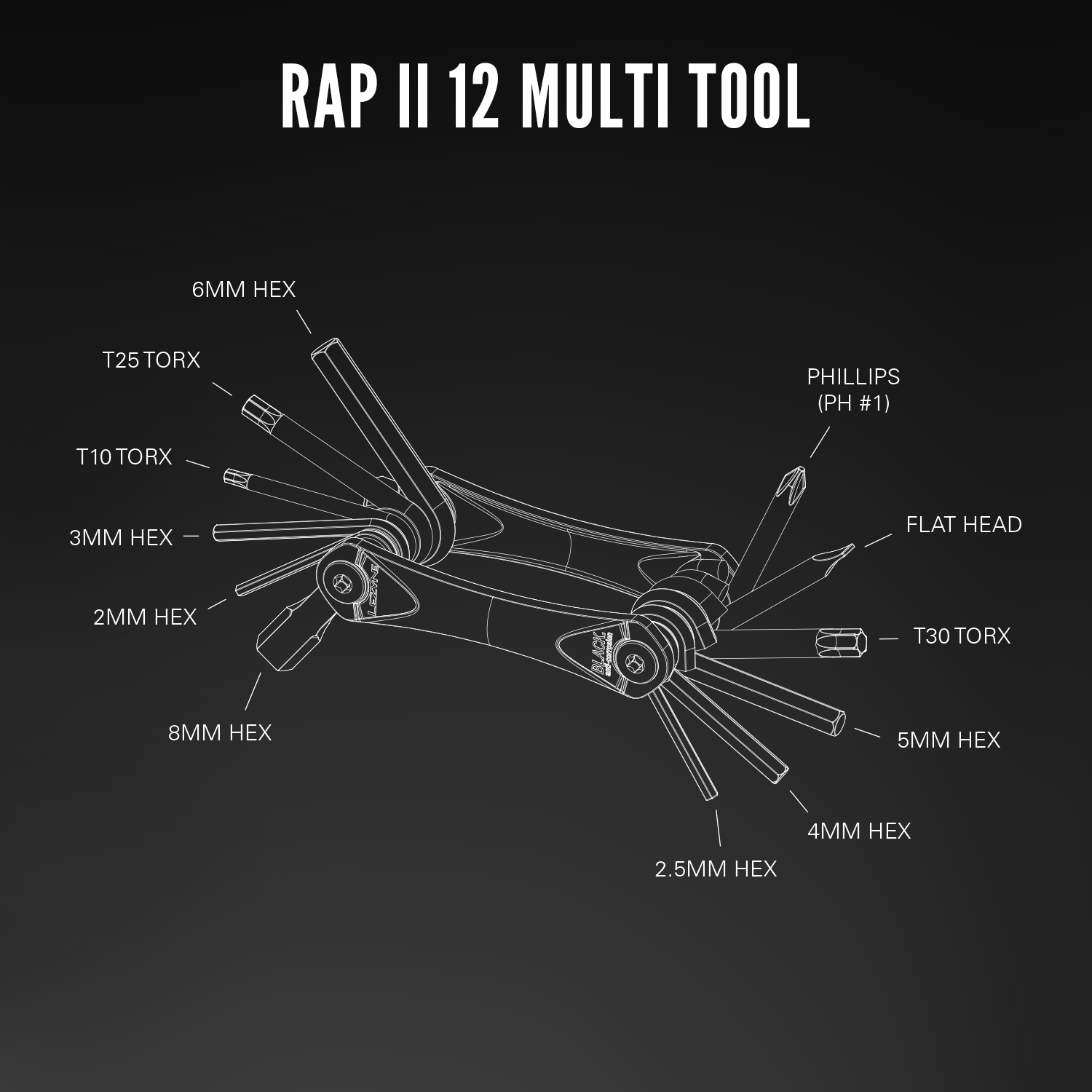 lezyne-rap-ii-12-multitool-fahrrad-werkzeug image 4