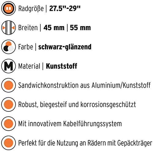 sks-germany-bluemels-cable-line-schutzblech-set-28-zoll-55mm-schwarz image 8