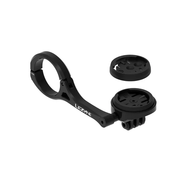 lezyne-garmin-wahoo-gps-forward-mount-mit-gopro-aufnahme-31-8-mm image 1
