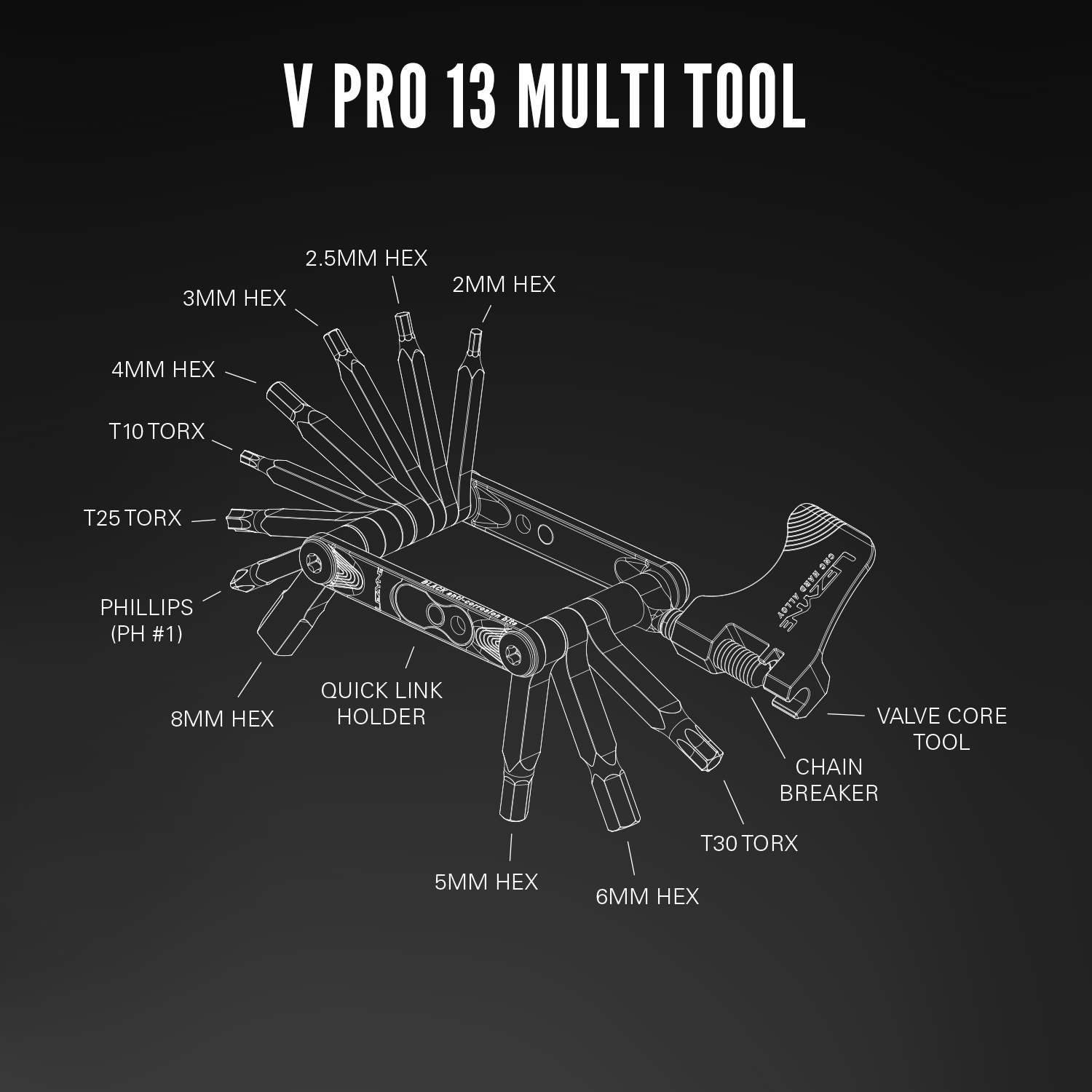 lezyne-v-pro-13-fahrrad-multitool image 4