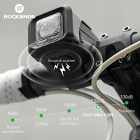 rockbros-skl01-elektrische-fahrradhupe-mit-frontlicht-450lm-2300mah image 6