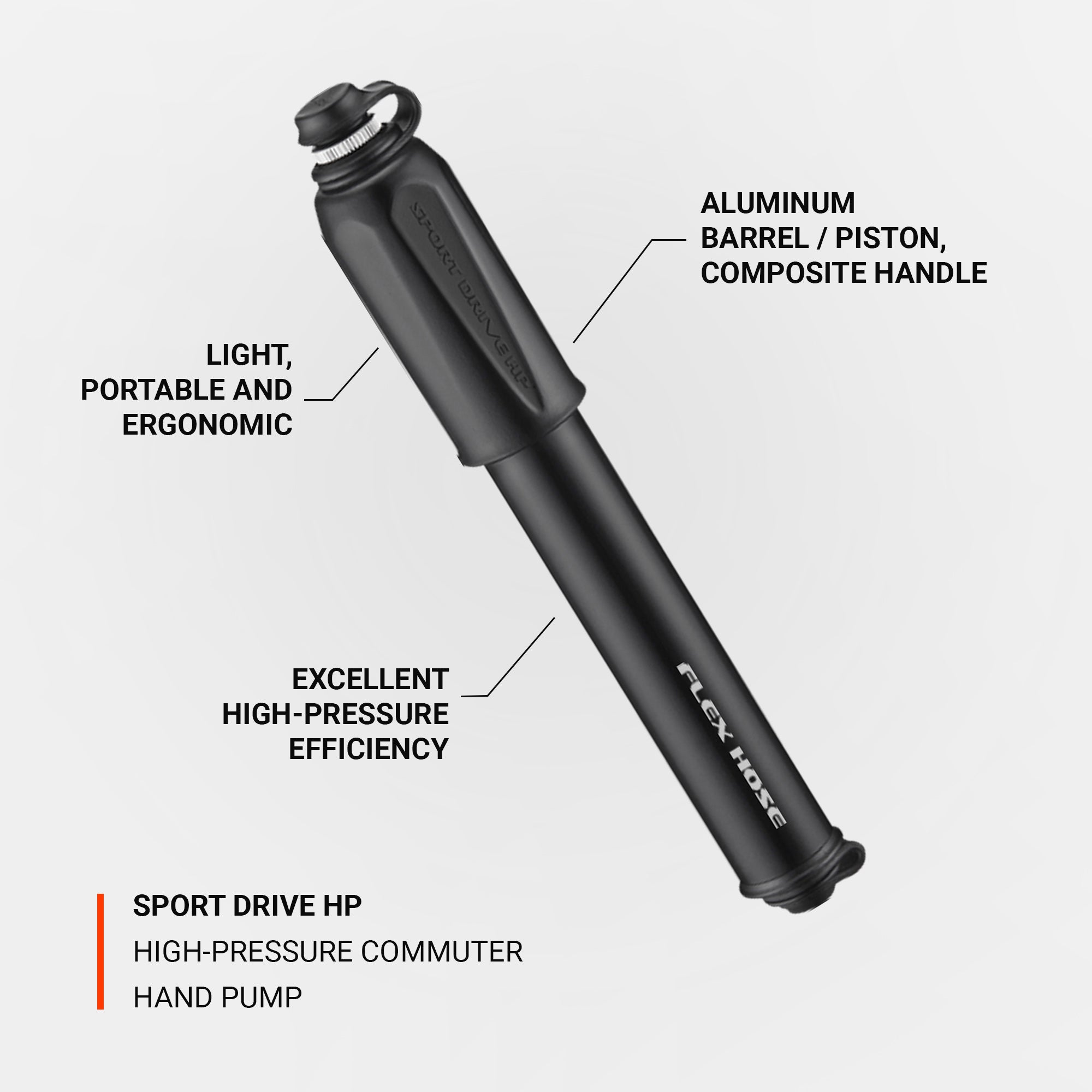 lezyne-sport-drive-hp-mini-pumpe-alu-mit-flex-schlauch-presta-schrader image 3