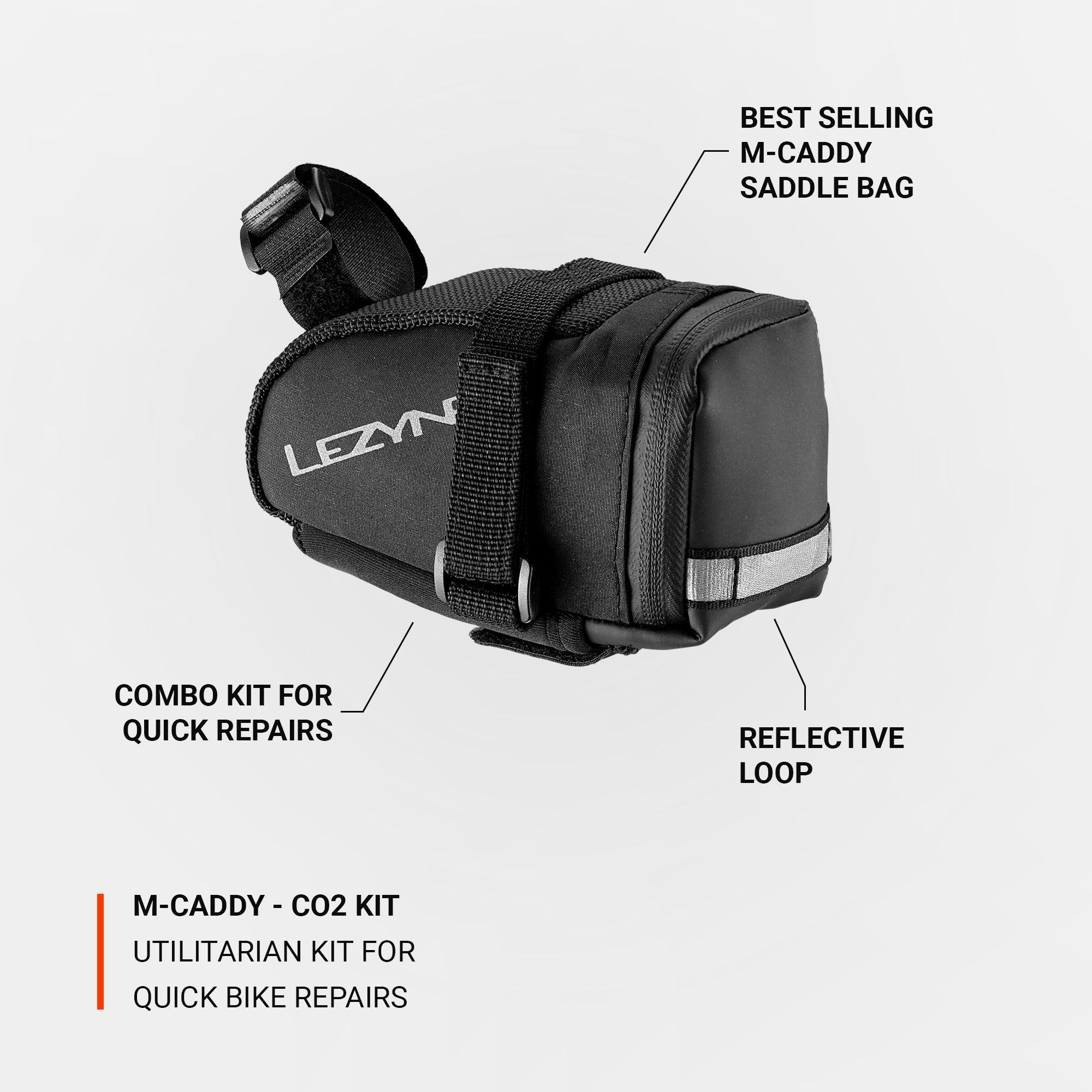 lezyne-m-caddy-co2-kit-satteltasche-mit-tool image 3
