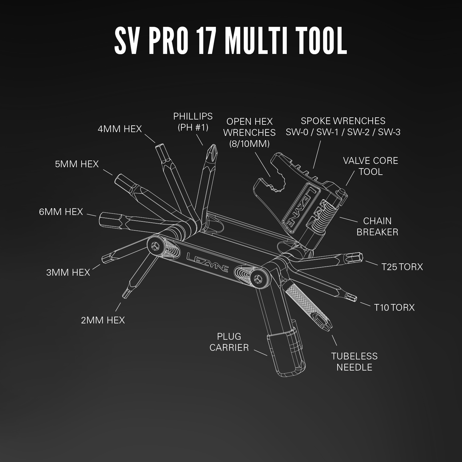 lezyne-sv-pro-17-multitool-edelstahl-mini-werkzeug-17-funktionen image 8