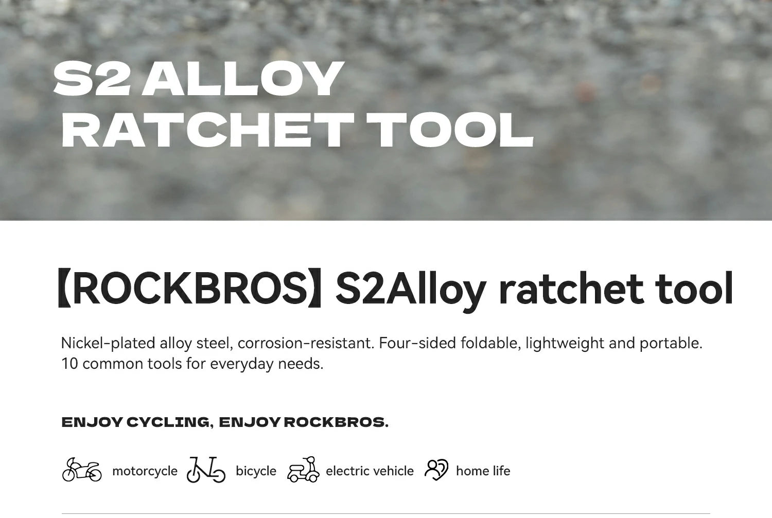 rockbros-s2-ratschen-multitool-10-in-1-180g image 8