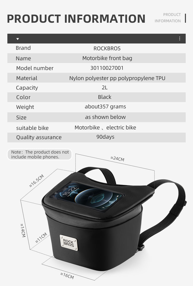 rockbros-motorbike-front-bag-2l-lenkertasche image 7