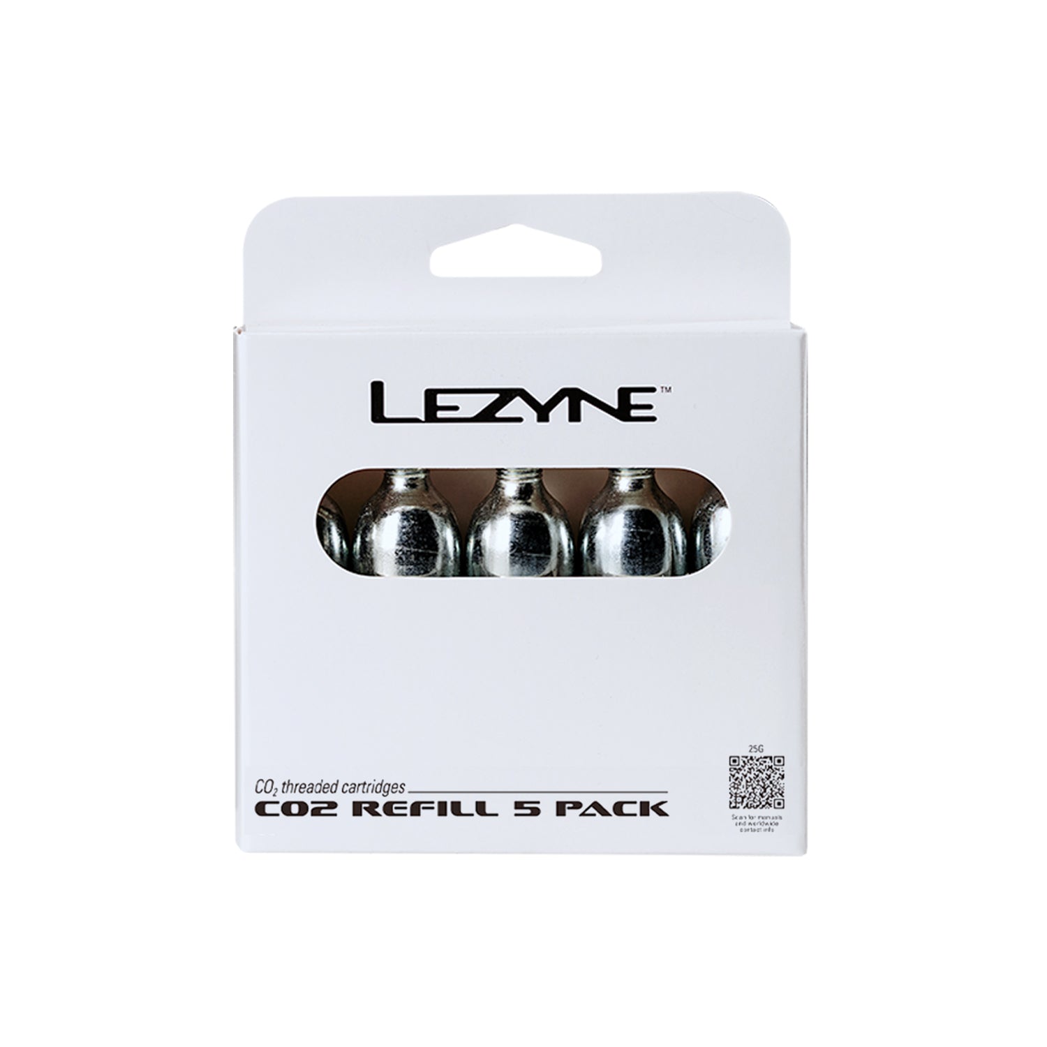 lezyne-25g-co2-5er-pack-gewinde-kartuschen image 1
