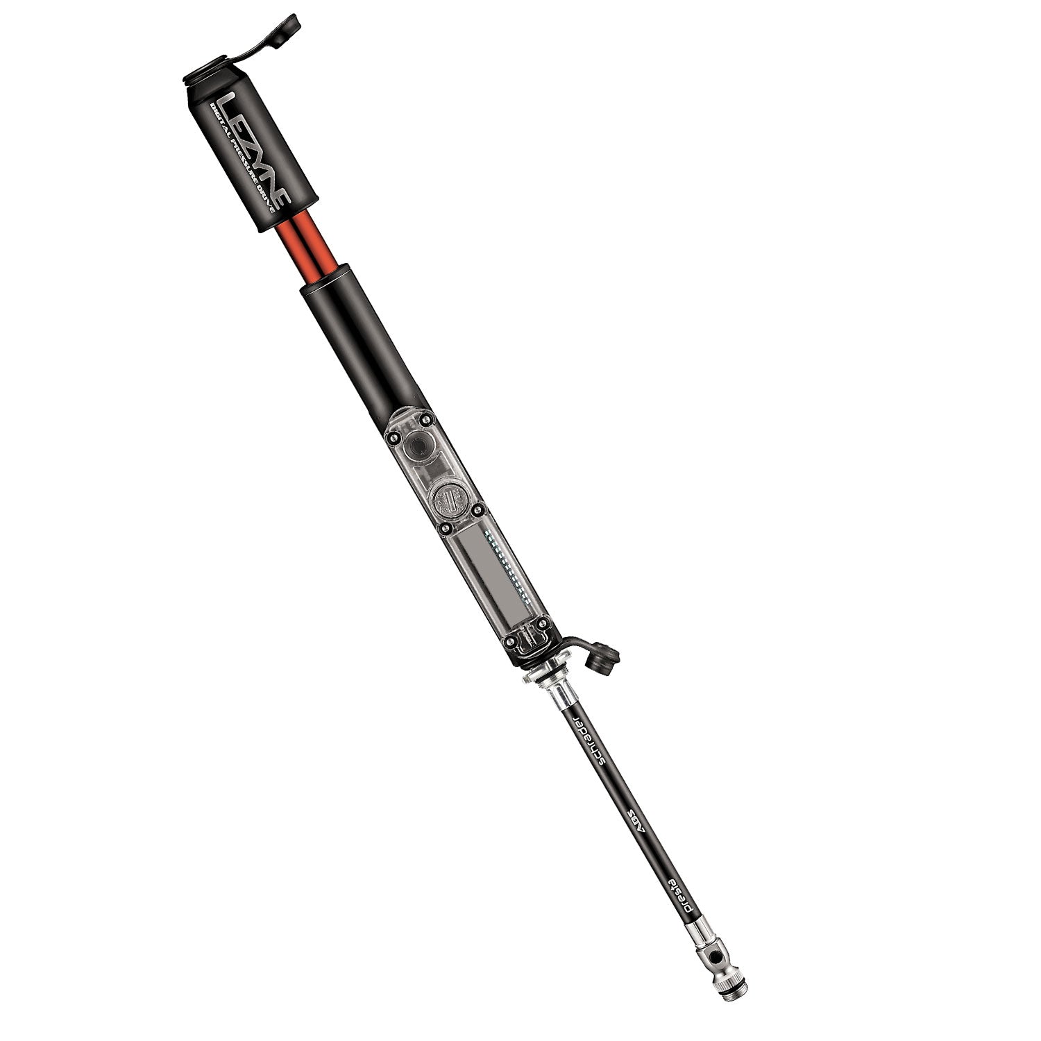 lezyne-digital-pressure-drive-mini-luftpumpe-mit-digitalmanometer image 2
