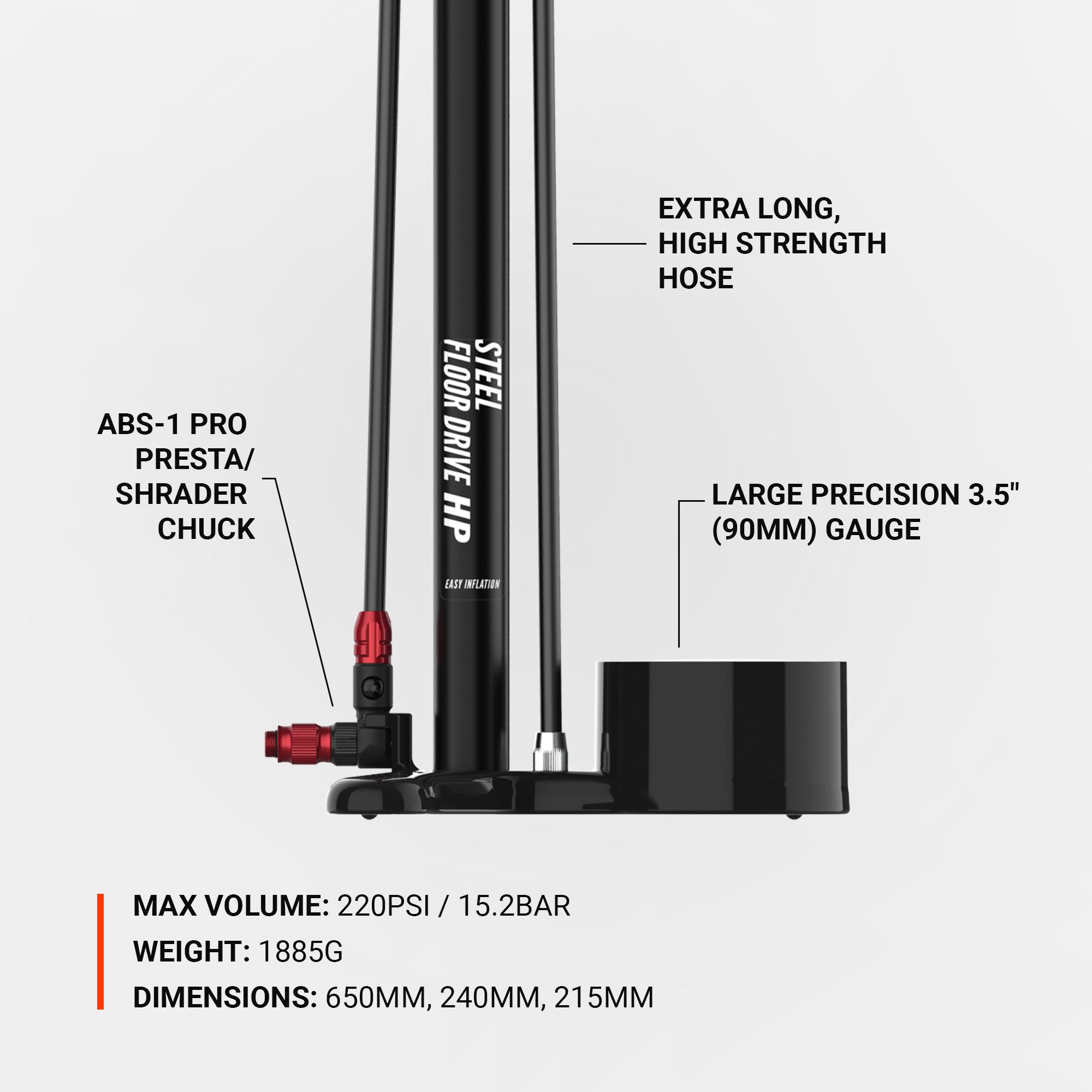 lezyne-steel-floor-drive-3-5-standpumpe-mit-analog-manometer image 4