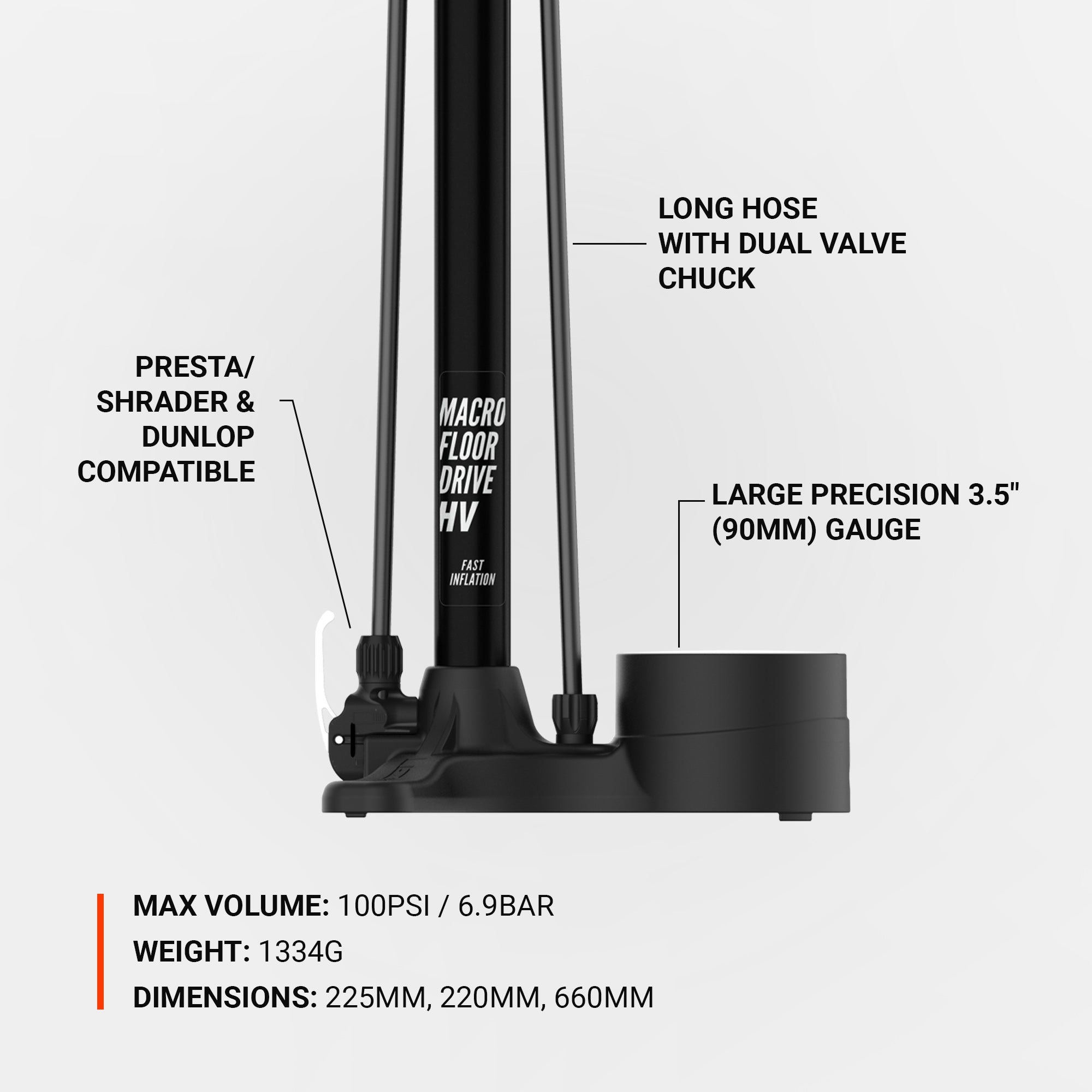lezyne-macro-hv-floor-drive-standpumpe image 3
