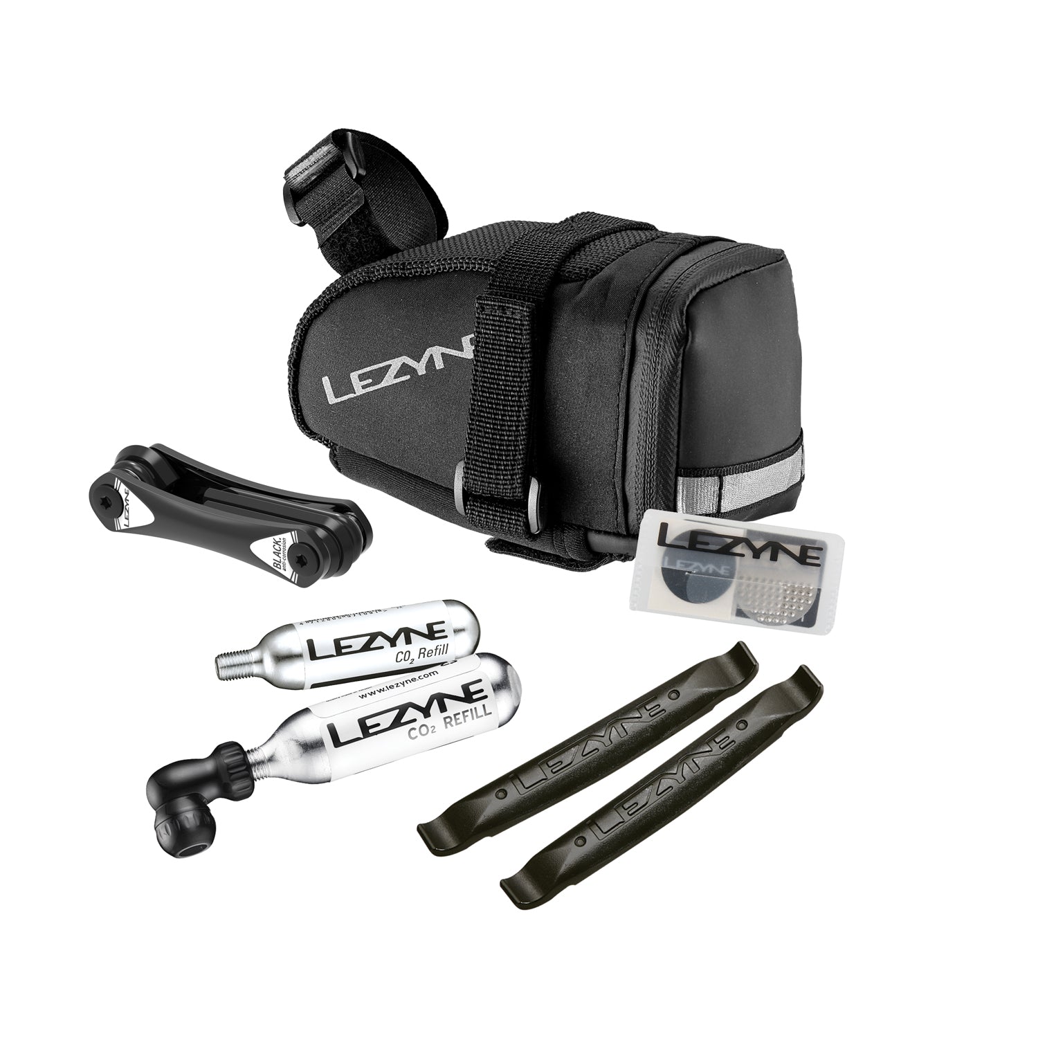 lezyne-m-caddy-co2-kit-satteltasche-mit-tool image 1