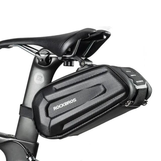rockbros-1-7l-fahrradsatteltasche-3d-hard-shell-mit-reflektor image 1