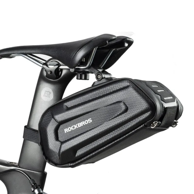 rockbros-1-7l-fahrradsatteltasche-3d-hard-shell-mit-reflektor image 1
