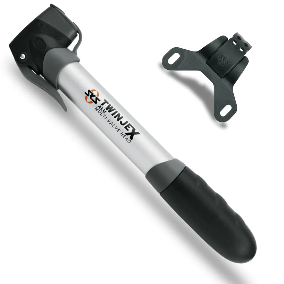 sks-germany-twinjex-alu-minipumpe-10-bar-multi-valve-schwarz-silber image 1