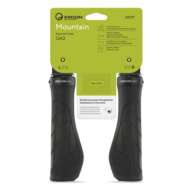 ergon-ga3-l-fahrradgriff-schwarz-l-mini-wing-mtb-all-mountain-trail image 1