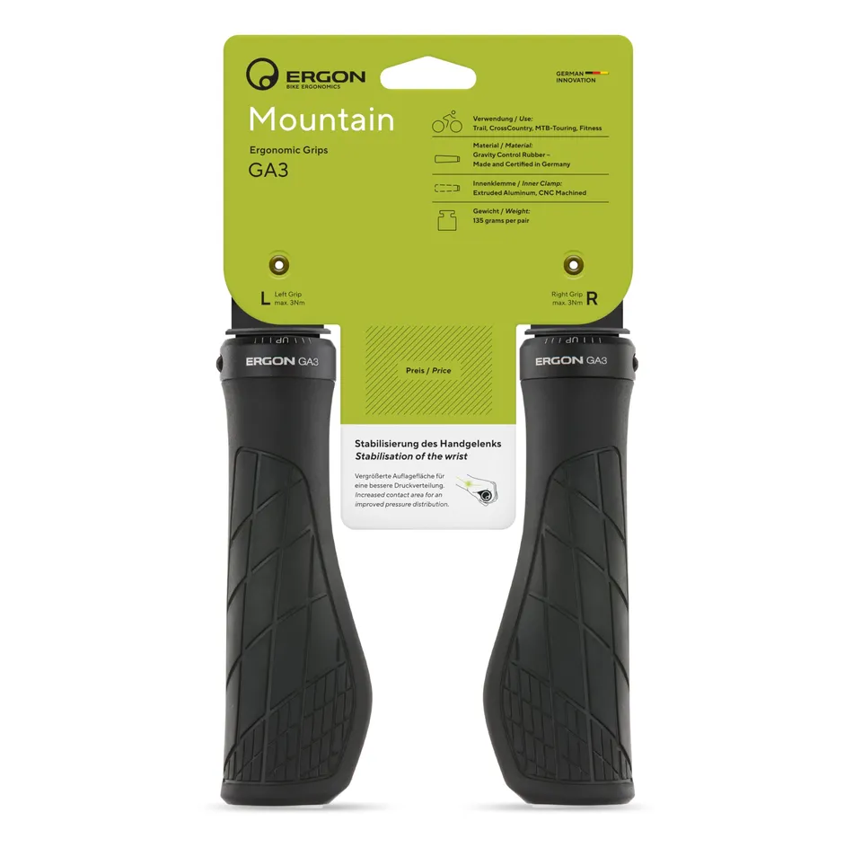 ergon-ga3-l-fahrradgriff-schwarz-l-mini-wing-mtb-all-mountain-trail image 1