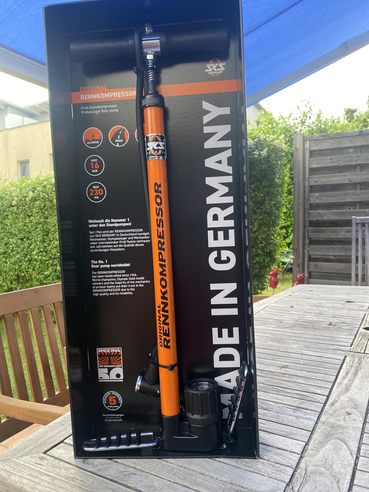 Endlich richtig Druck auf dem Reifen