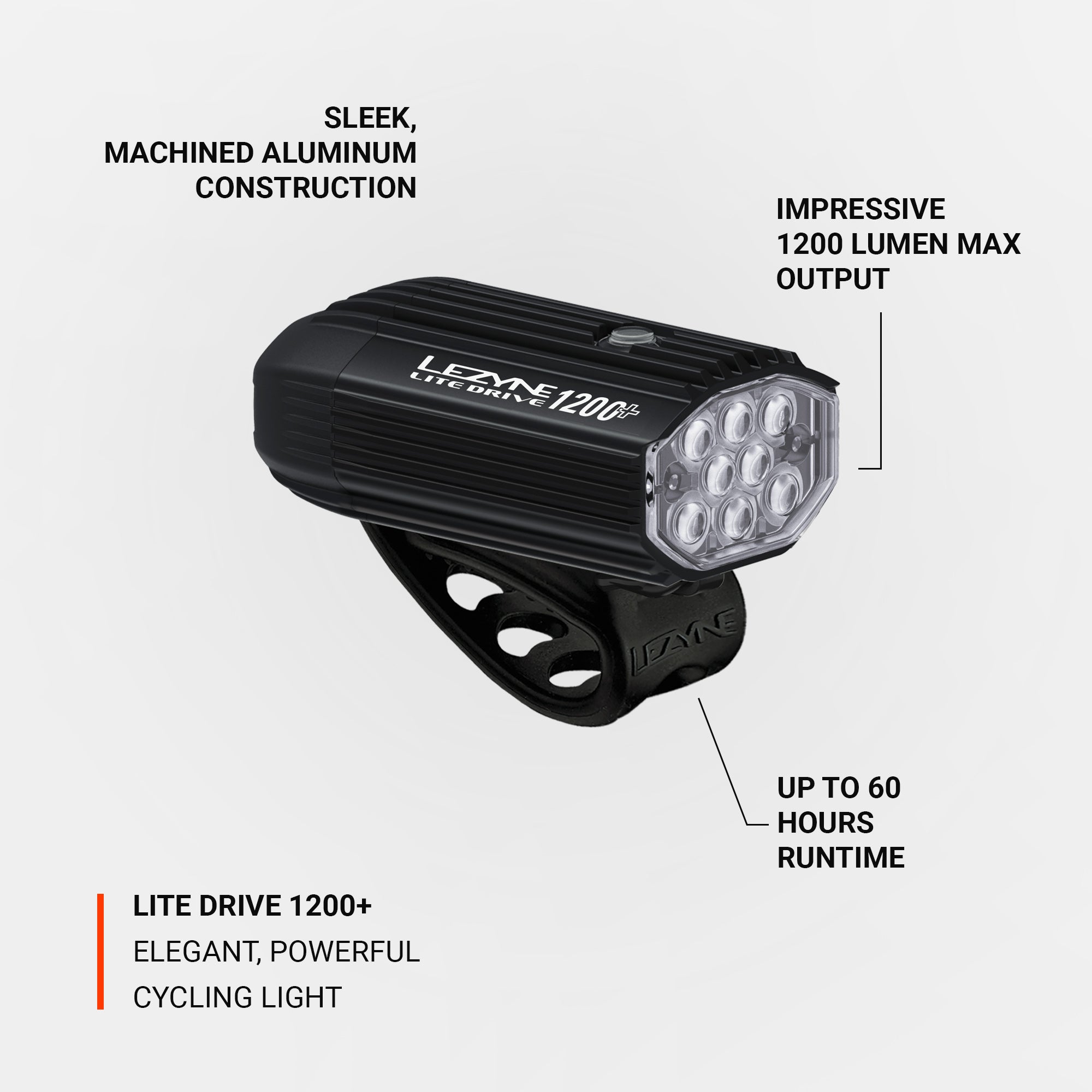 lezyne-lite-drive-1200-front-led-fahrradlicht-1-200-lumen image 2