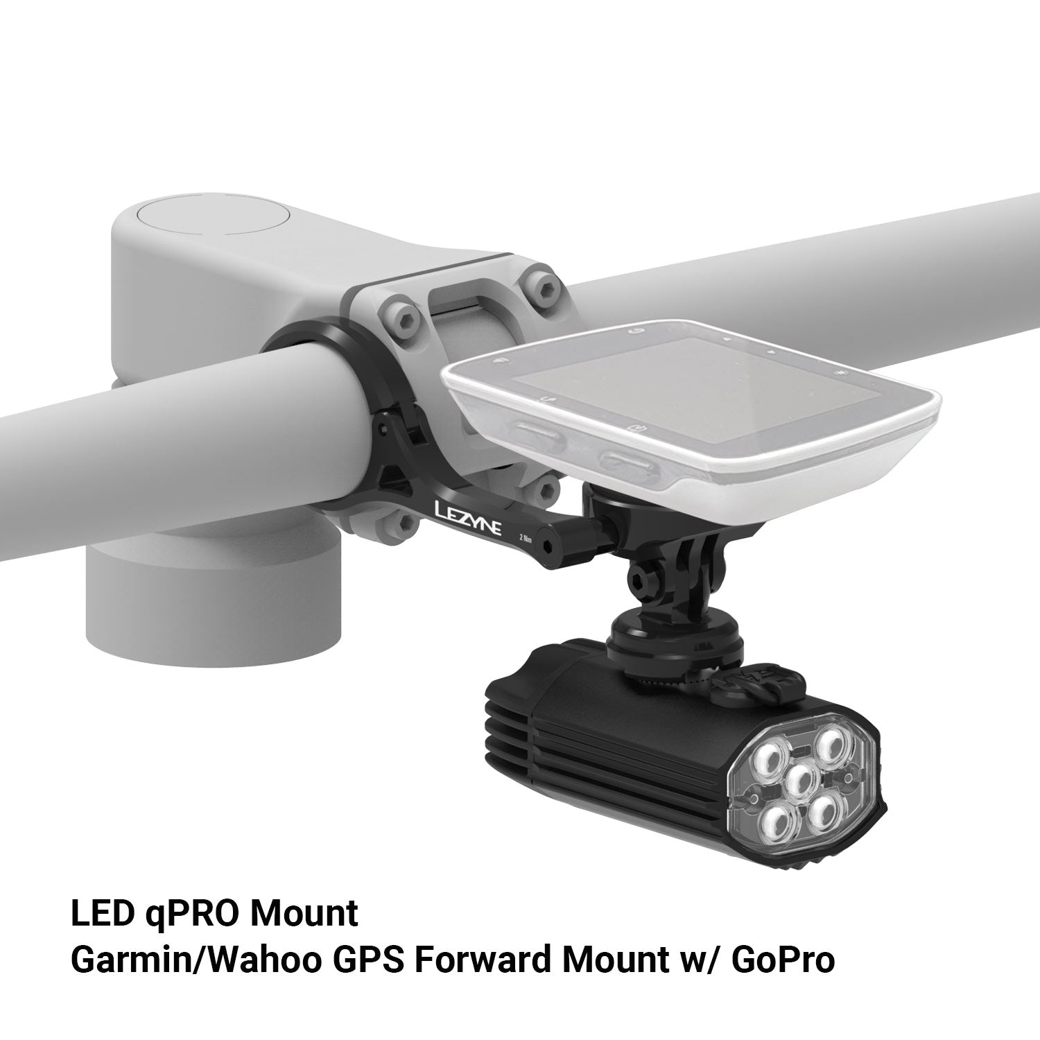 lezyne-led-qpro-mount-gopro-schnellhalter image 2