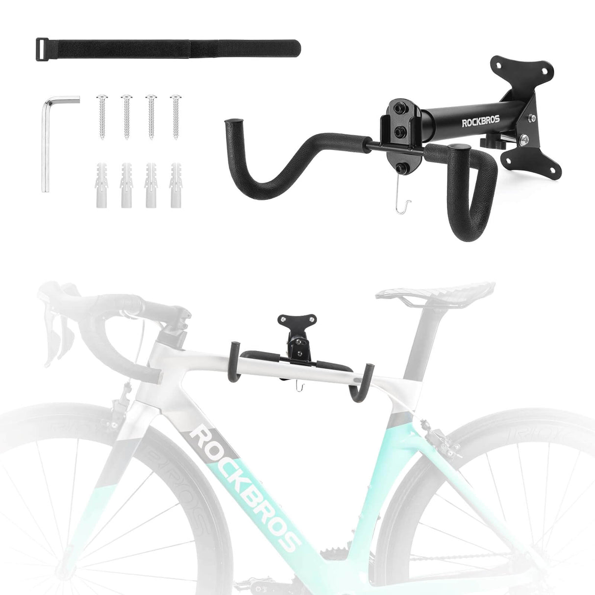 rockbros-fahrrad-wandhalterung-klappbar-bis-15-kg image 2