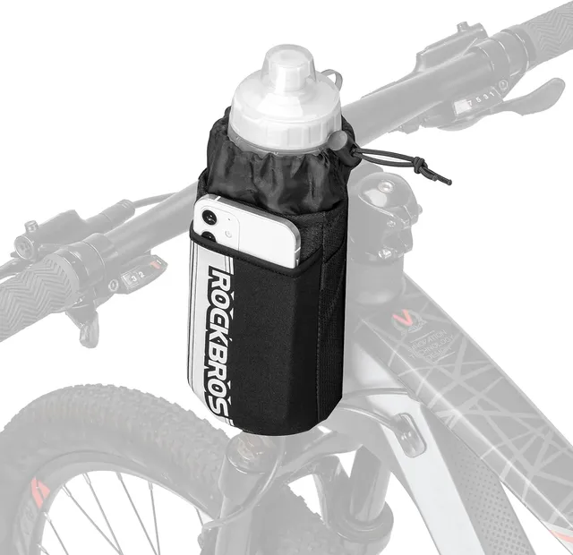 rockbros-flaschenhalter-tasche-lenker-getr-nketasche-mit-handyfach image 1