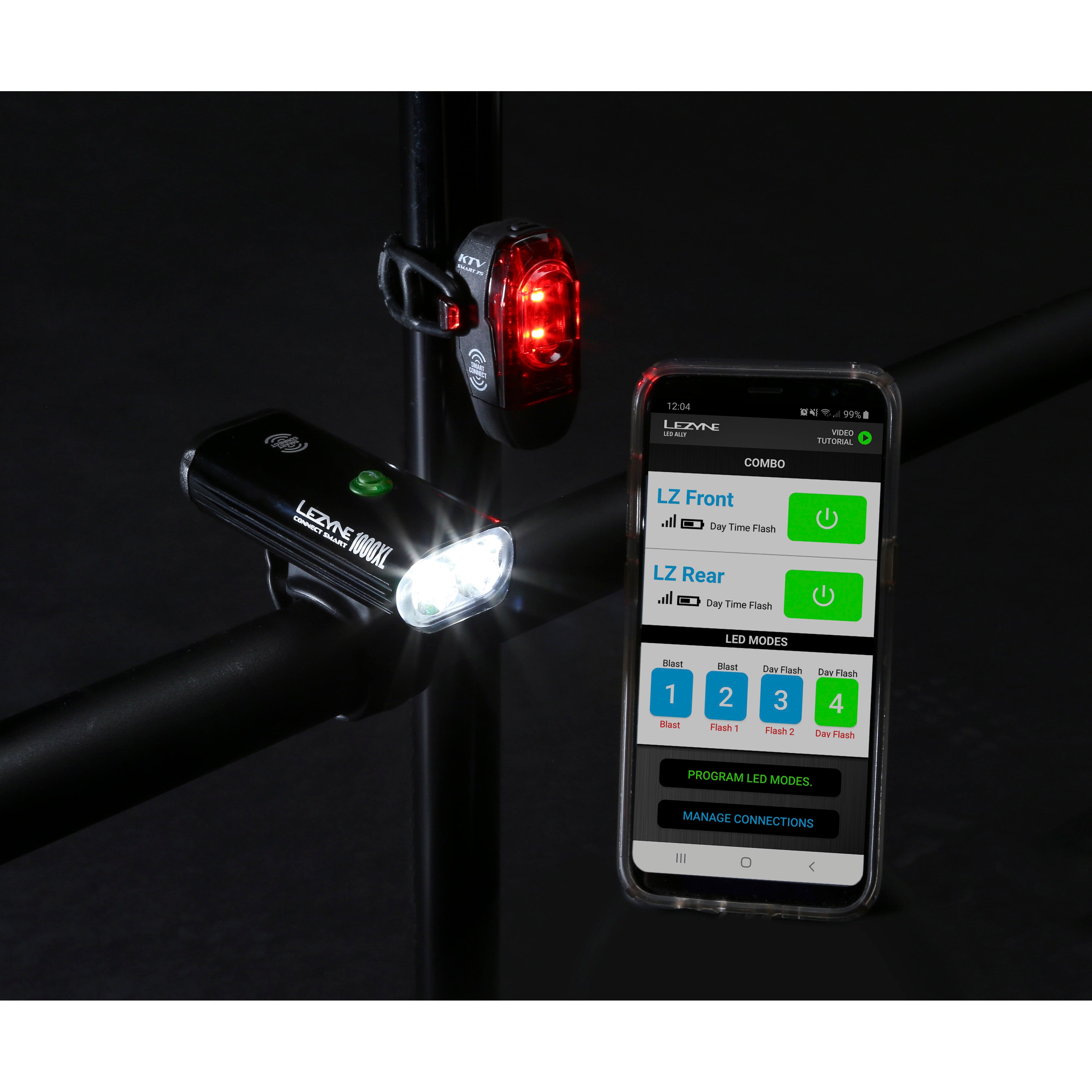 lezyne-connect-smart-1000xl-ktv-smart-pair-led-fahrradlicht-set image 5