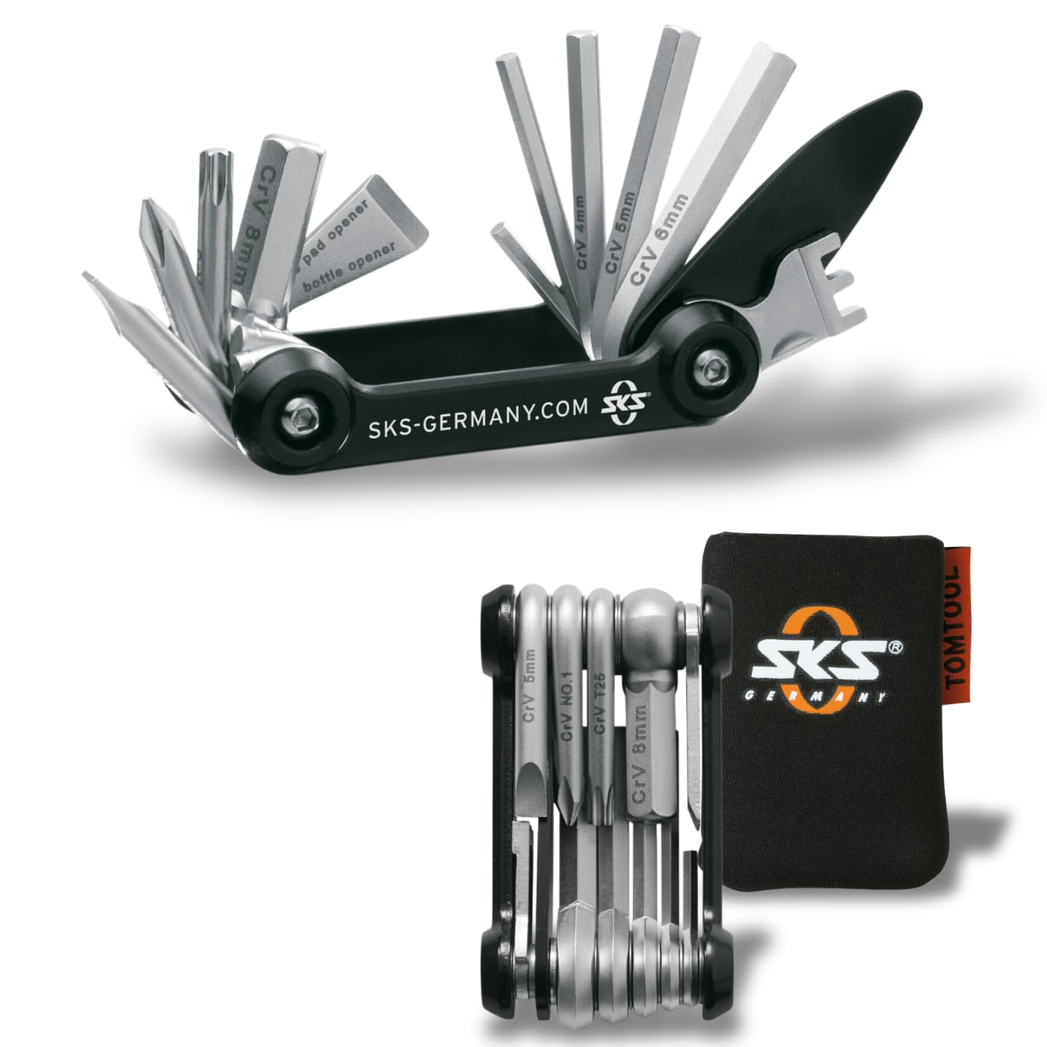 sks-germany-tom-14-mini-tool-multifunktionswerkzeug-schwarz-silber image 1