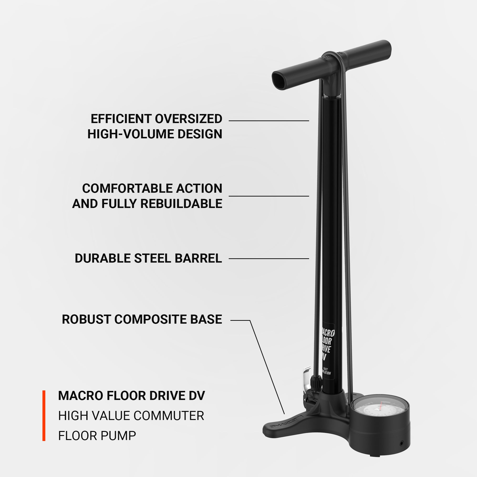 lezyne-macro-hv-floor-drive-standpumpe image 2
