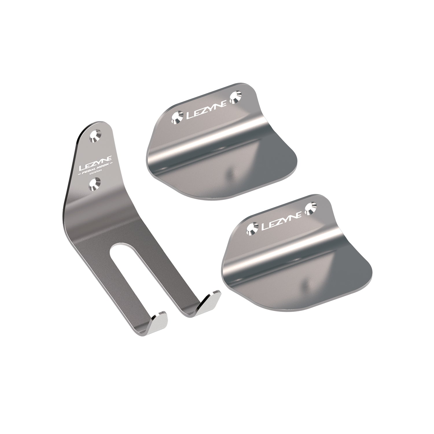 lezyne-stainless-pedal-hook-fahrrad-wandhalterung-edelstahl image 1