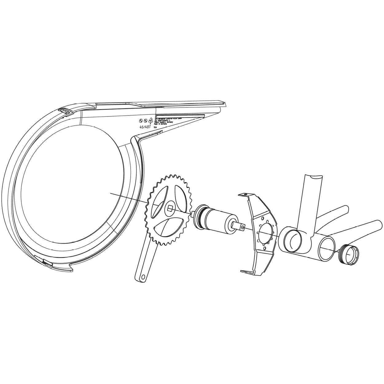 sks-germany-chainbow-158-mm-black-fahrrad-kettenschutz image 2