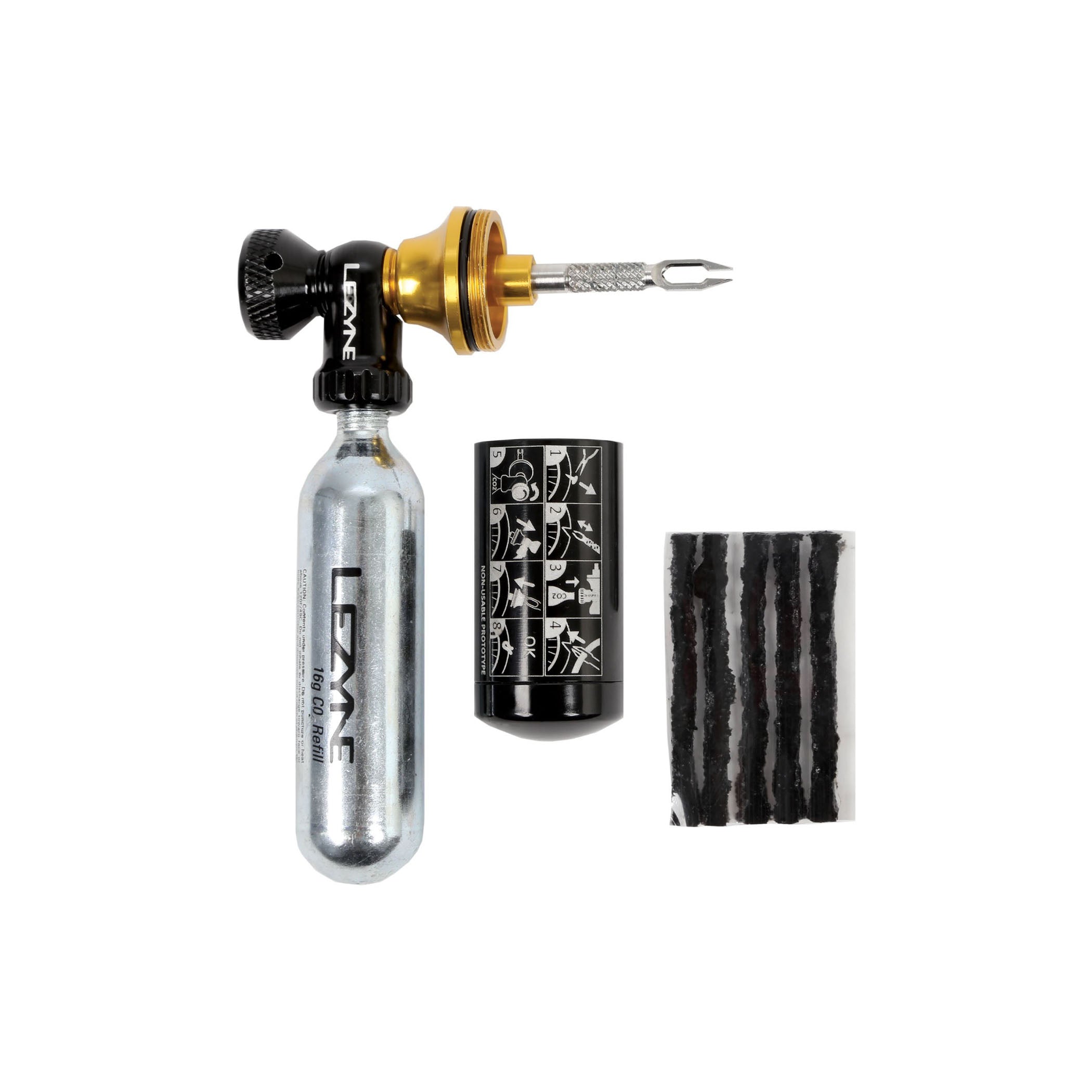 lezyne-tubeless-co2-blaster-2-in-1-co2-pumpe-und-tubeless-reparaturkit-aluminium image 1