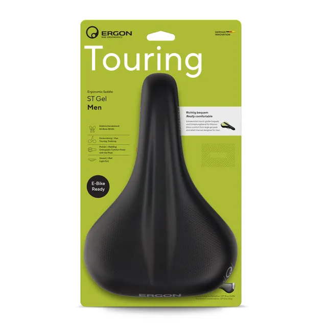 ergon-st-gel-herrensattel-touring-schwarz image 1