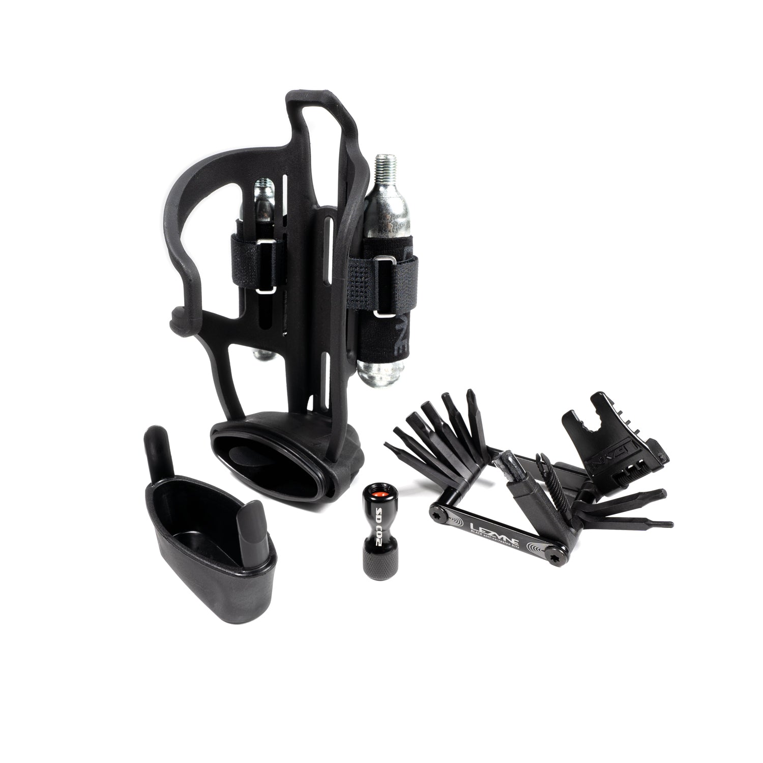 lezyne-tubeless-flow-storage-cage-flaschenhalter-mit-integriertem-staufach-f-r-m image 2