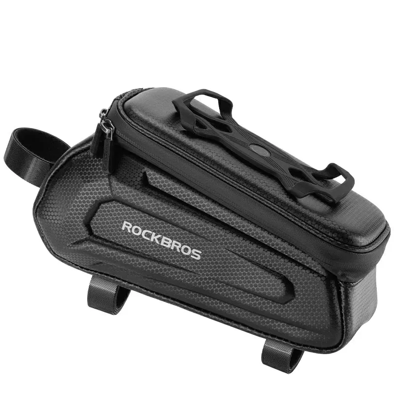 rockbros-top-tube-handyhalterung-oberrohrtasche-1-5l-hardcase-bis-6-5-zoll image 1