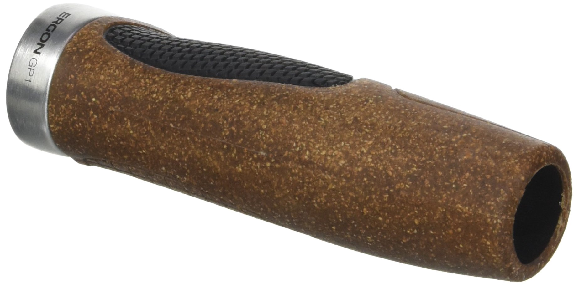 ergon-gp1-l-biokork-fahrradgriff-l-brown-black-ergonomischer-fl-gelgriff-mit-alu image 2
