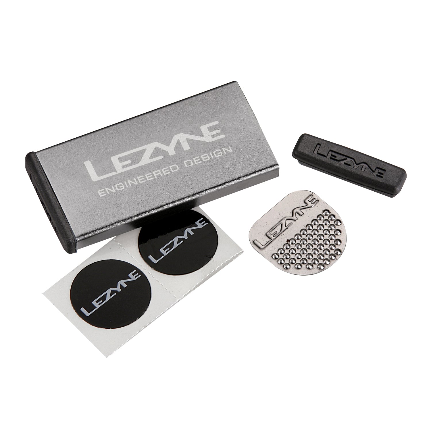 lezyne-metal-kit-flickset-alu-box-6x-selbstklebend-reifenheber-boot image 2