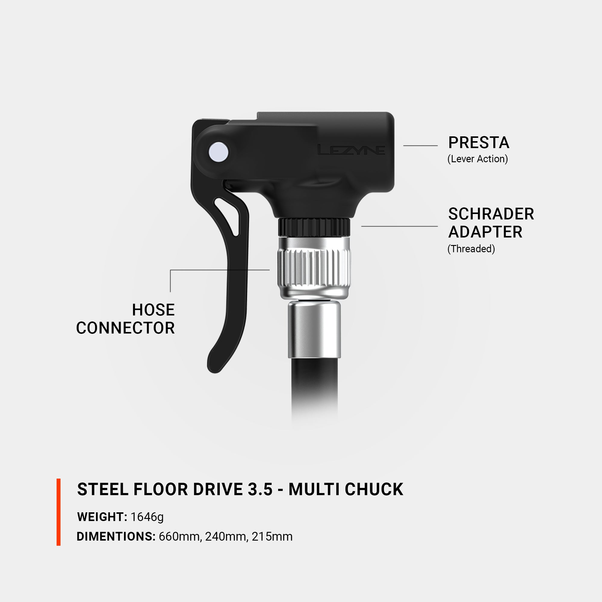 lezyne-steel-floor-drive-3-5-standpumpe-multi-chuck image 3