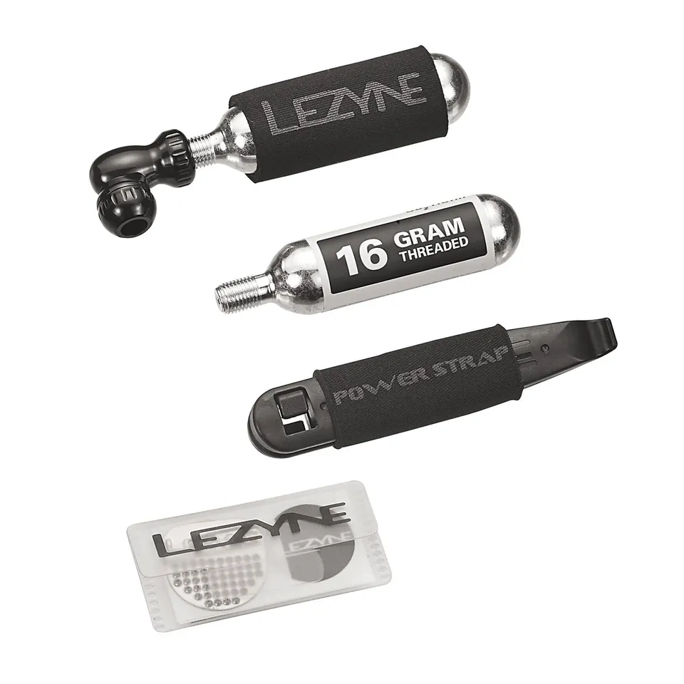 lezyne-repair-kit-co2-pumpe-2x-16g-kartuschen-reifenheber-smart-kit image 1