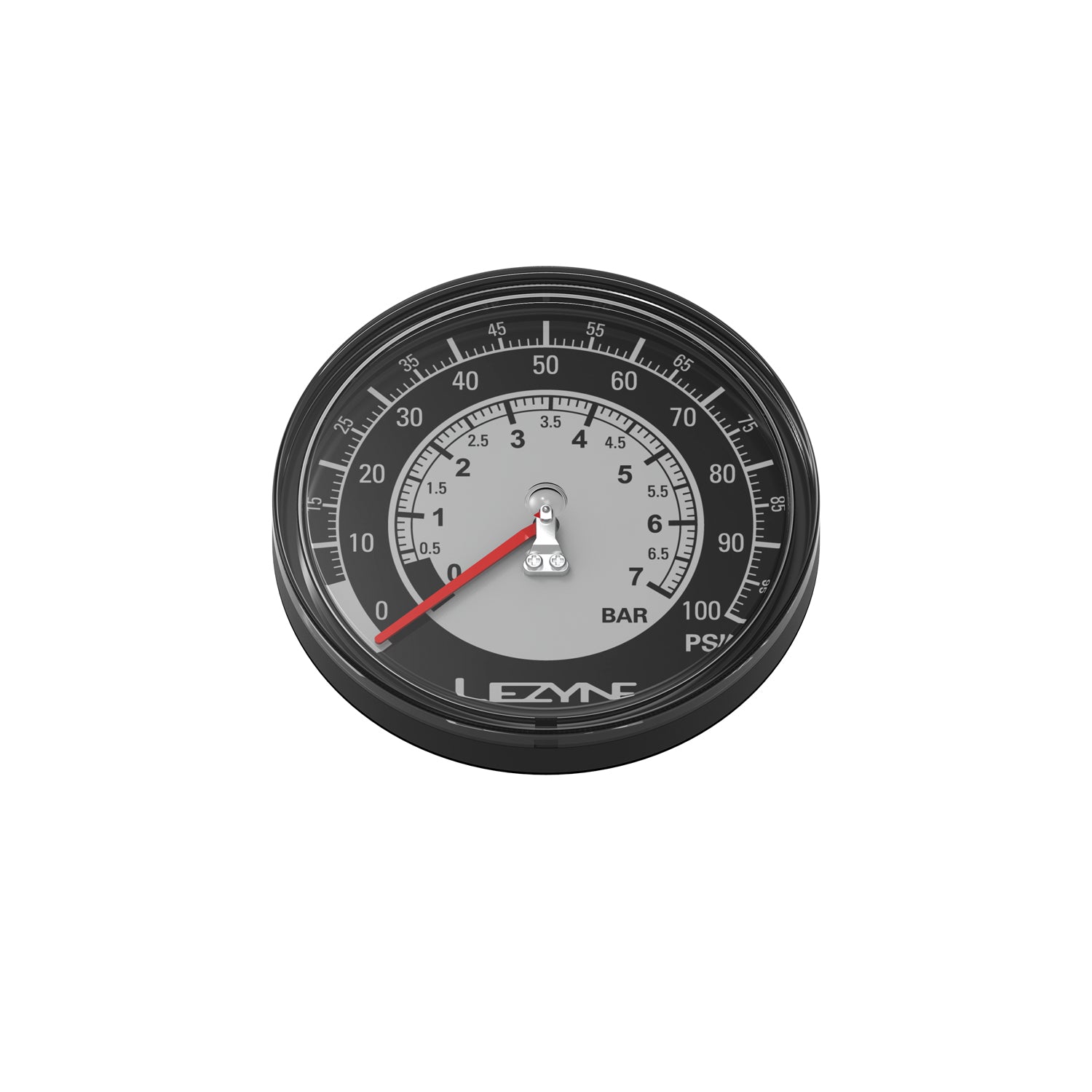 lezyne-100-psi-gauge-3-5-analog-manometer-f-r-standpumpen image 1