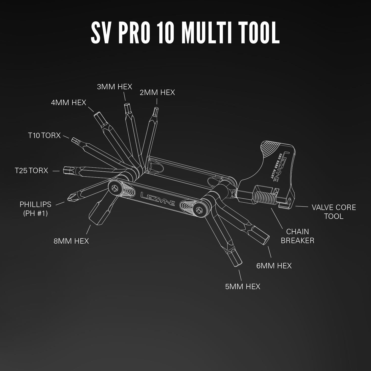 lezyne-sv-pro-10-multitool-edelstahl image 3